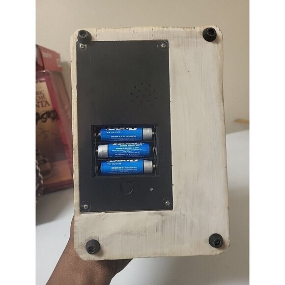 Holiday: Kirkland Fabric Mache Santa Claus 12” Workshop Christmas Scene Figure  - Picture 10 of 12